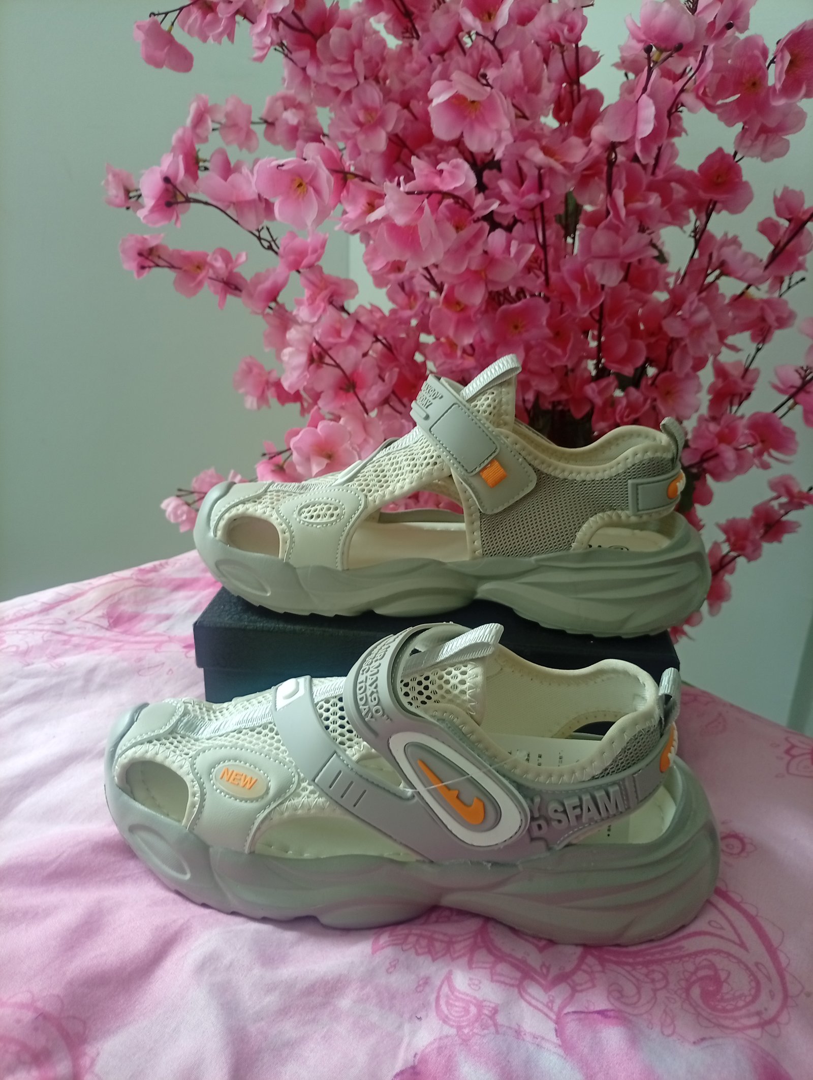 Sandals ash colour